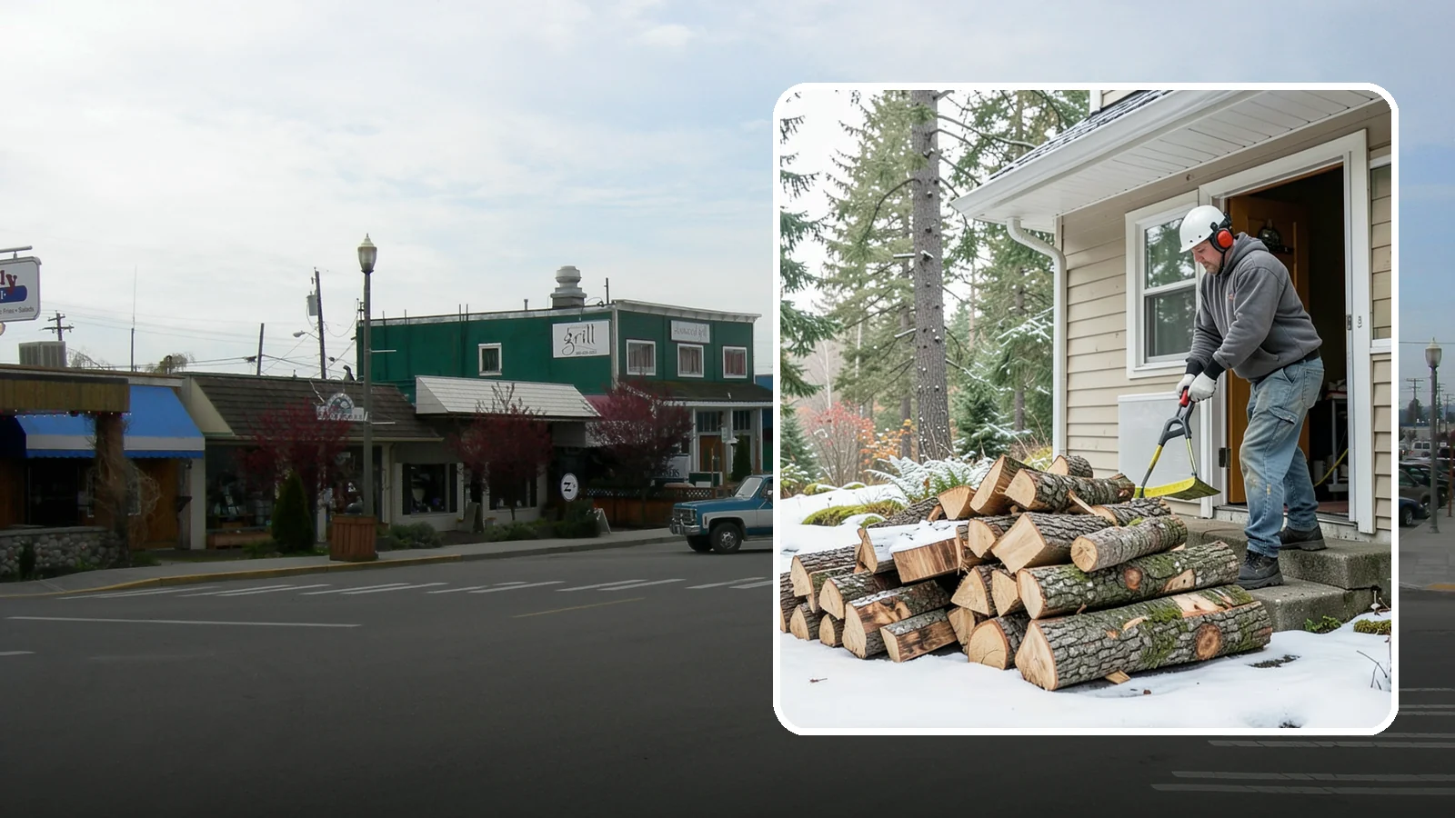 Power Outage Firewood in Stanwood, Snohomish County, WA - When the power goes out, we deliver dry, ready-to-burn wood so you can heat your home without the grid.