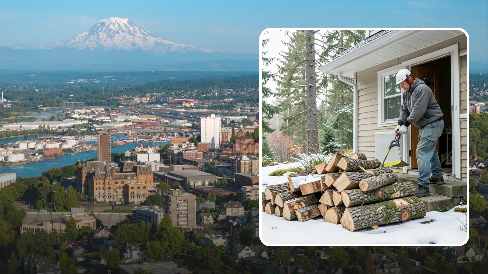 Power Outage Firewood in Tacoma, Pierce County, WA - When the power goes out, we deliver dry, ready-to-burn wood so you can heat your home without the grid.
