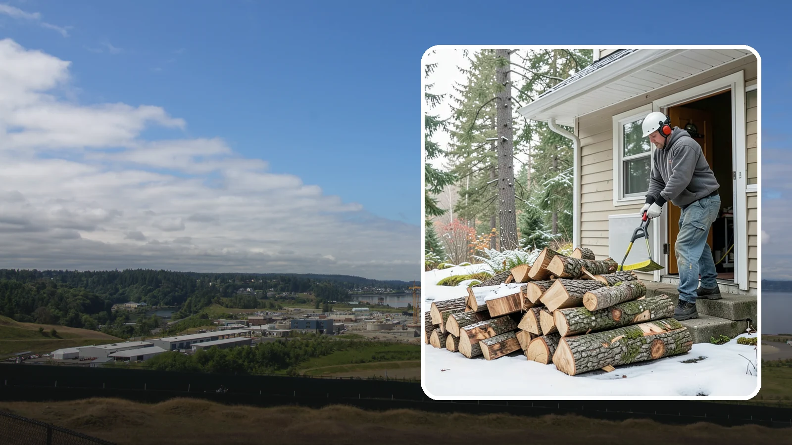 Power Outage Firewood in University Place, Pierce County, WA - When the power goes out, we deliver dry, ready-to-burn wood so you can heat your home without the grid.
