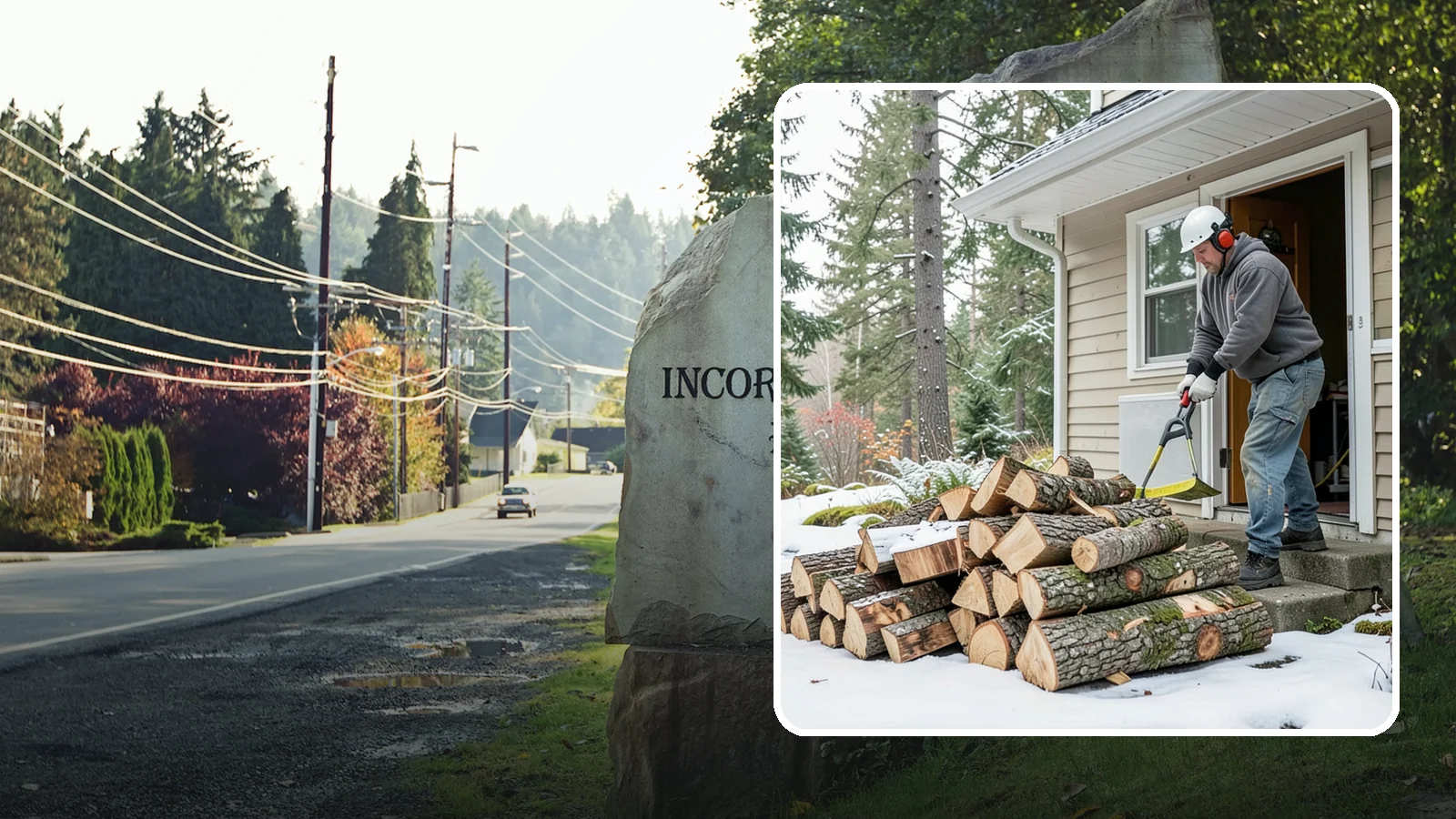 Power Outage Firewood in Wilkeson, Pierce County, WA - When the power goes out, we deliver dry, ready-to-burn wood so you can heat your home without the grid.