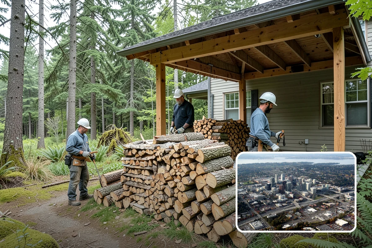 Premium Campfire Bundles in Bellevue, King County, WA - Convenient, ready-to-burn bundles that light easily