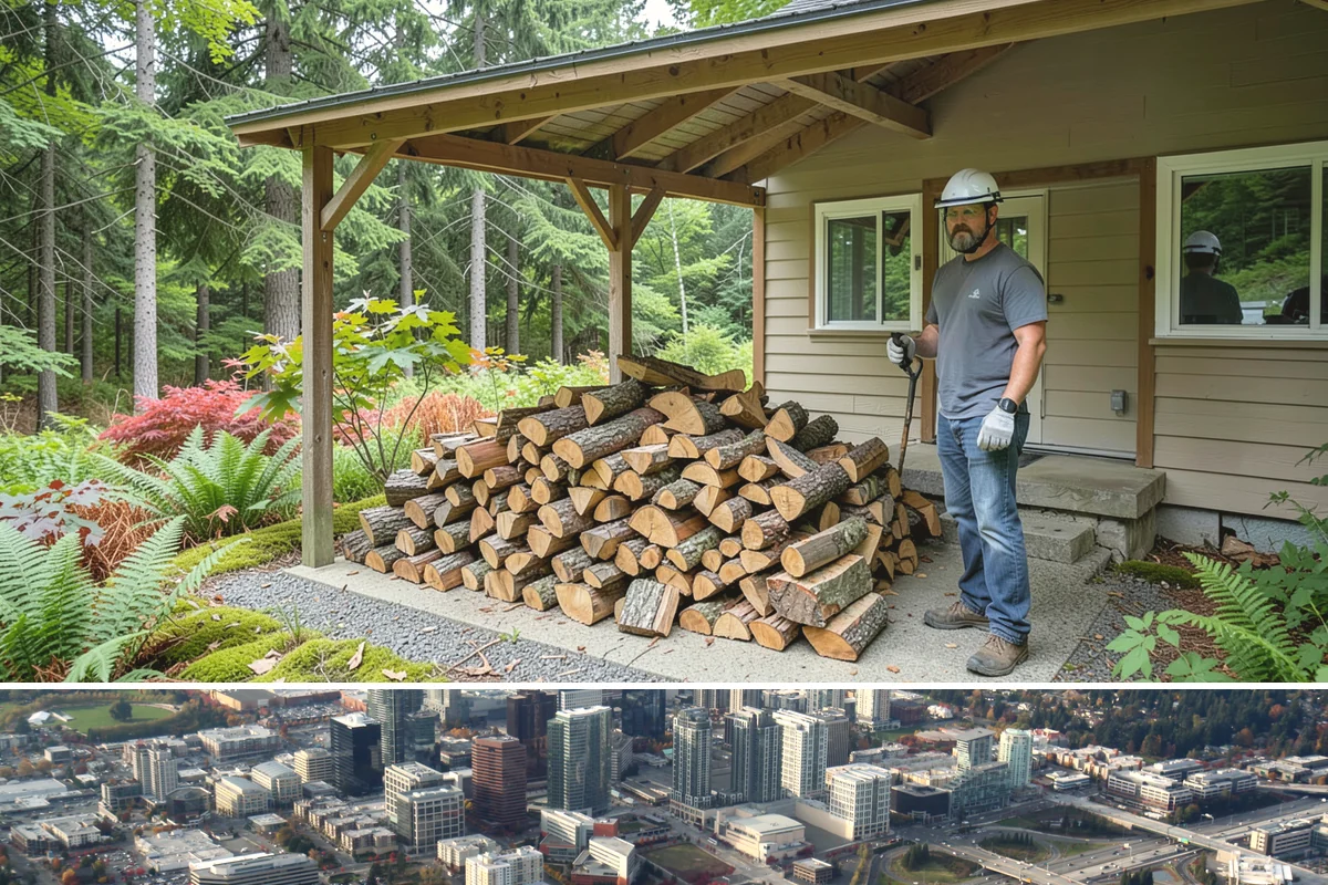 Premium Cooking Wood in Bellevue, King County, WA - Best stocked in late spring ahead of the busy summer grilling season.