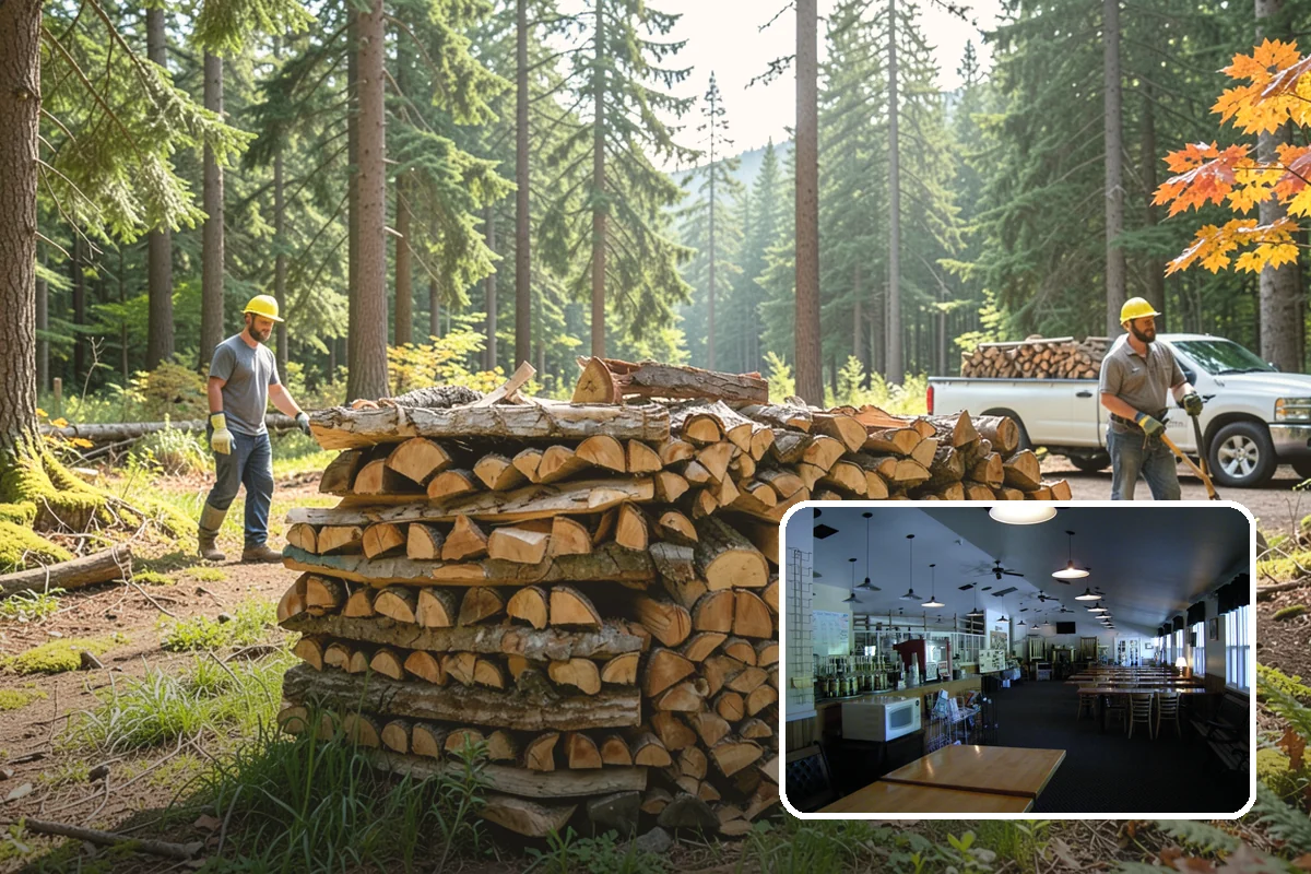 Premium Cooking Wood in Black Diamond, King County, WA - Clean, even burn for versatile outdoor cooking