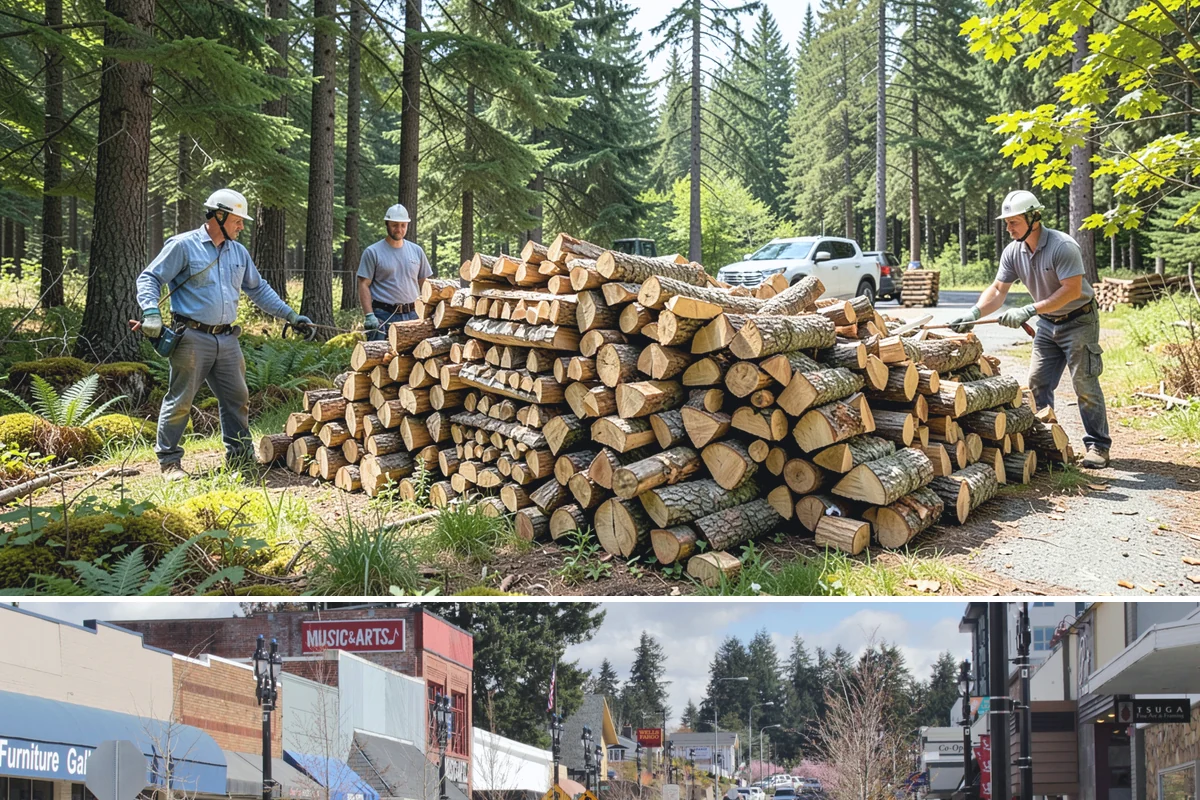 Premium Cooking Wood in Bothell, King County, WA - Best stocked in late spring ahead of the busy summer grilling season.