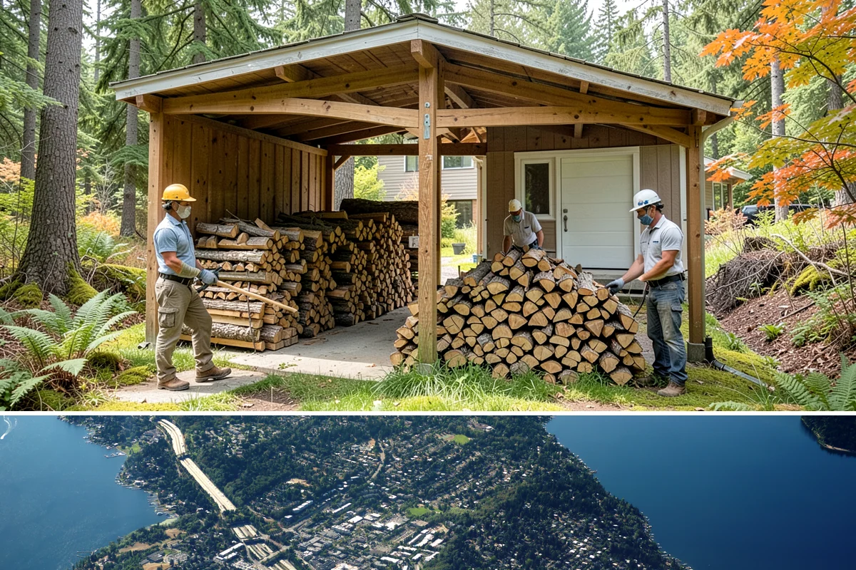 Premium Cooking Wood in Mercer Island, King County, WA - Best stocked in late spring ahead of the busy summer grilling season.