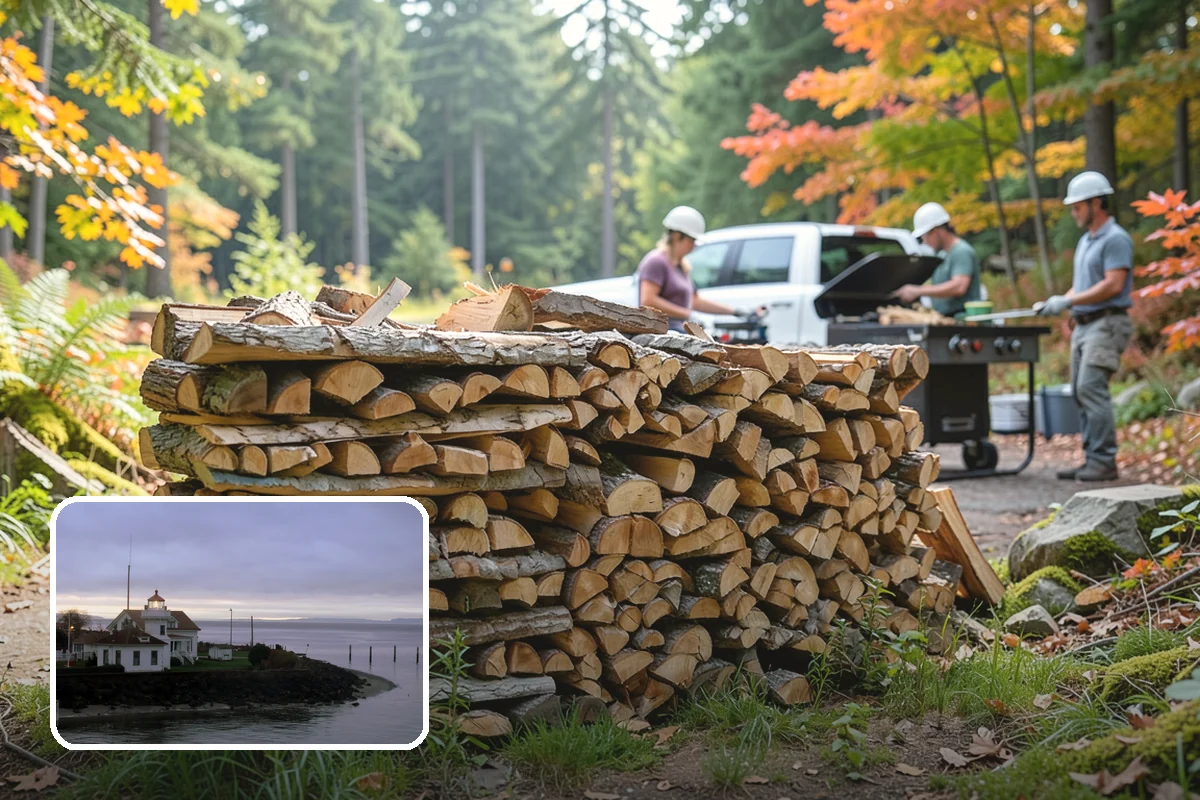 Premium Cooking Wood in Mukilteo, Snohomish County, WA - Clean, even burn for versatile outdoor cooking
