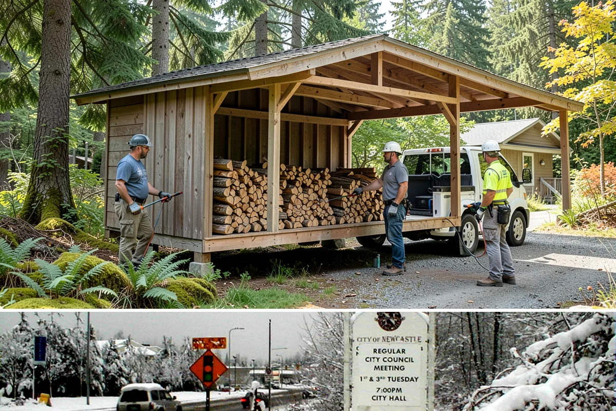 Premium Cooking Wood in Newcastle, King County, WA - Best stocked in late spring ahead of the busy summer grilling season.
