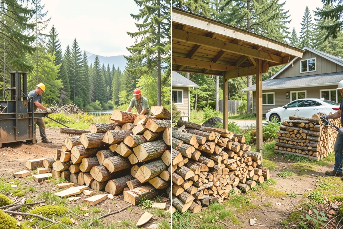 Premium Firewood in Bellevue, King County, WA - We select stock that has reached the driest, most stable condition
