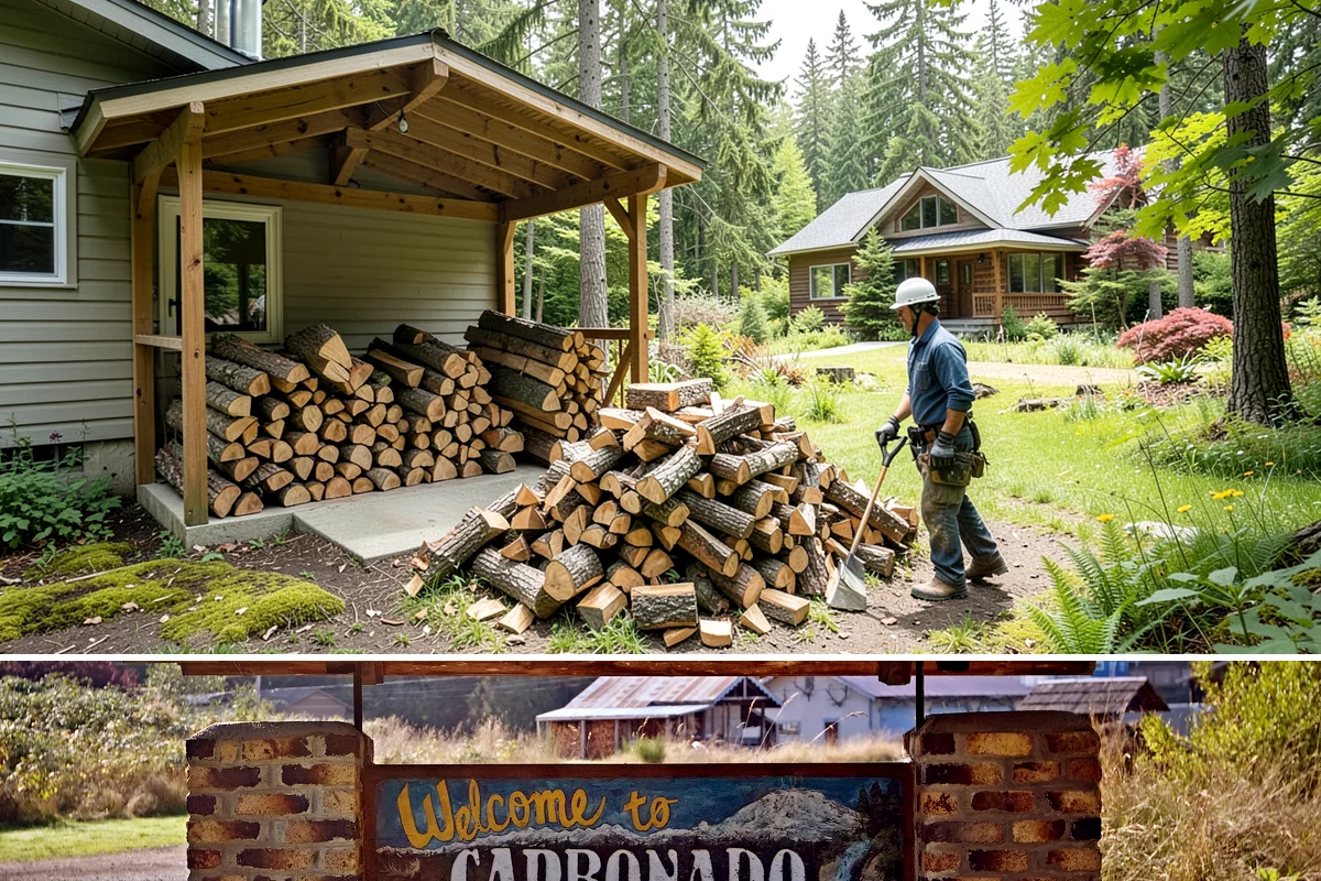 Premium Firewood in Carbonado, Pierce County, WA - Order premium firewood ahead of winter so your best-burning wood is on hand for the coldest, wettest stretches.