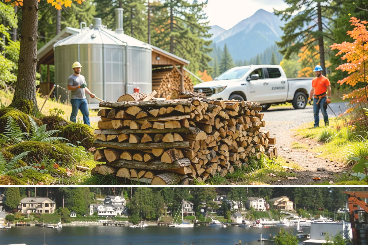 Premium Firewood in Gig Harbor, Pierce County, WA - Order premium firewood ahead of winter so your best-burning wood is on hand for the coldest, wettest stretches.