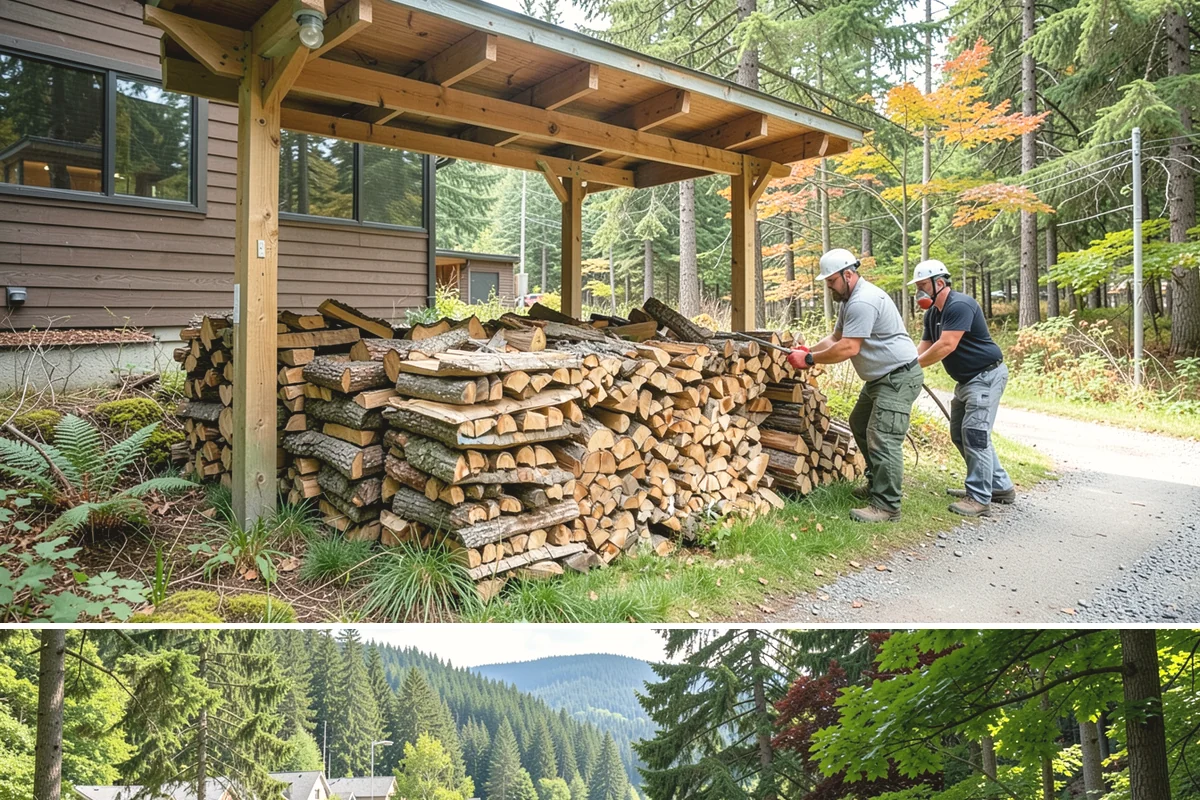 Premium Firewood in Lake Forest Park, King County, WA - Order premium firewood ahead of winter so your best-burning wood is on hand for the coldest, wettest stretches.