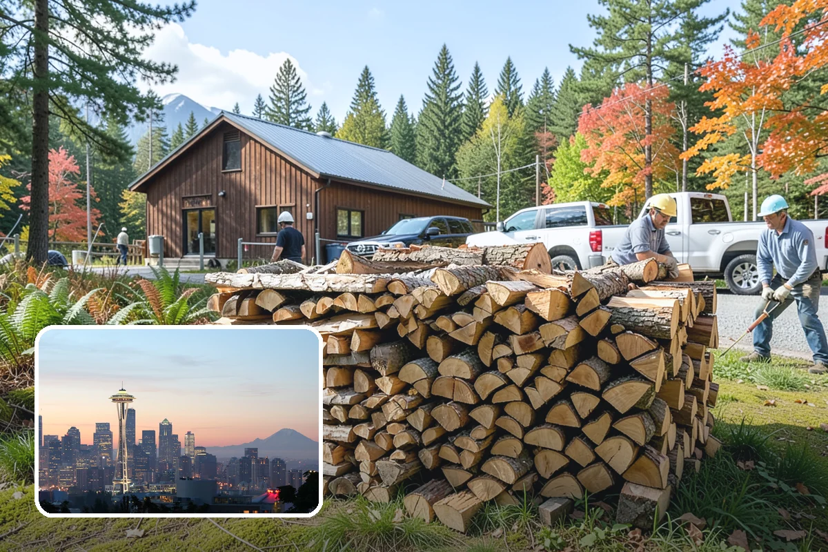 Premium Firewood in Seattle, King County, WA - Lower moisture for faster lighting and cleaner burning