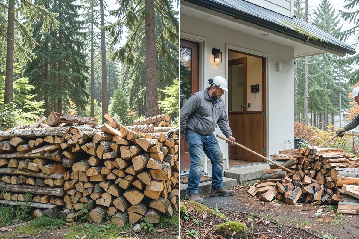Premium Firewood in South Prairie, Pierce County, WA - We select stock that has reached the driest, most stable condition