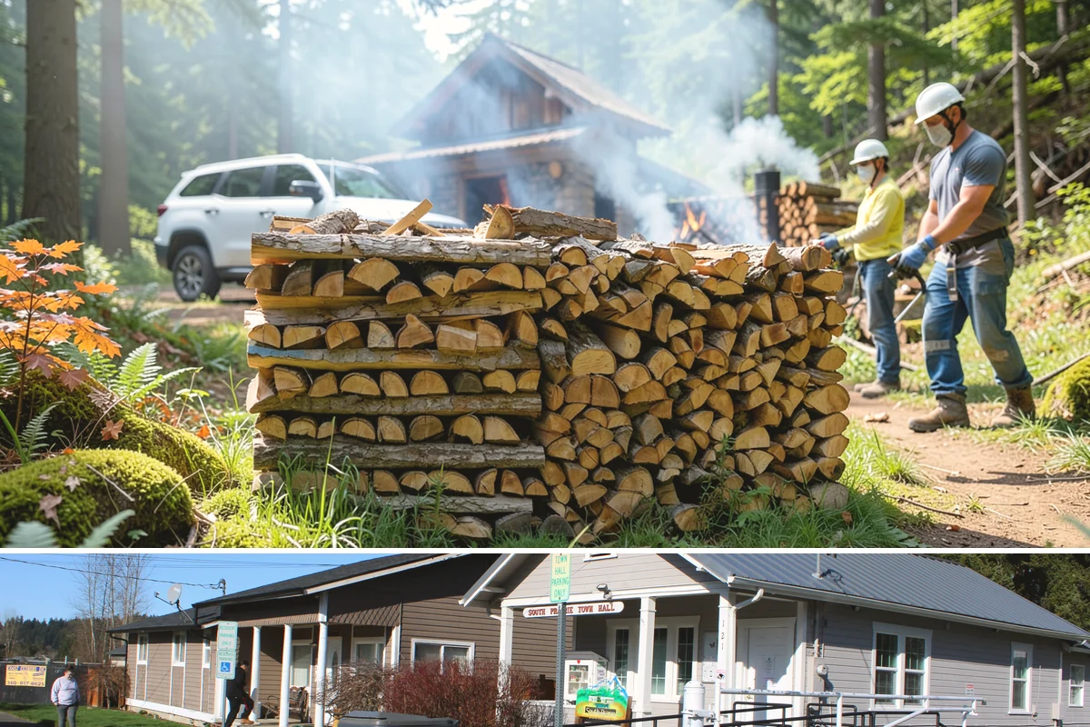 Premium Firewood in South Prairie, Pierce County, WA - Order premium firewood ahead of winter so your best-burning wood is on hand for the coldest, wettest stretches.