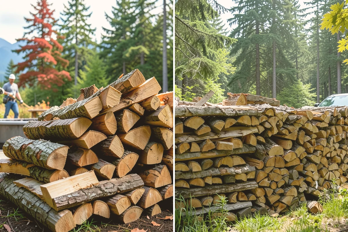 Premium Hardwood Mix in Bellevue, King County, WA - Confirm your quantity, delivery address, and preferred drop location