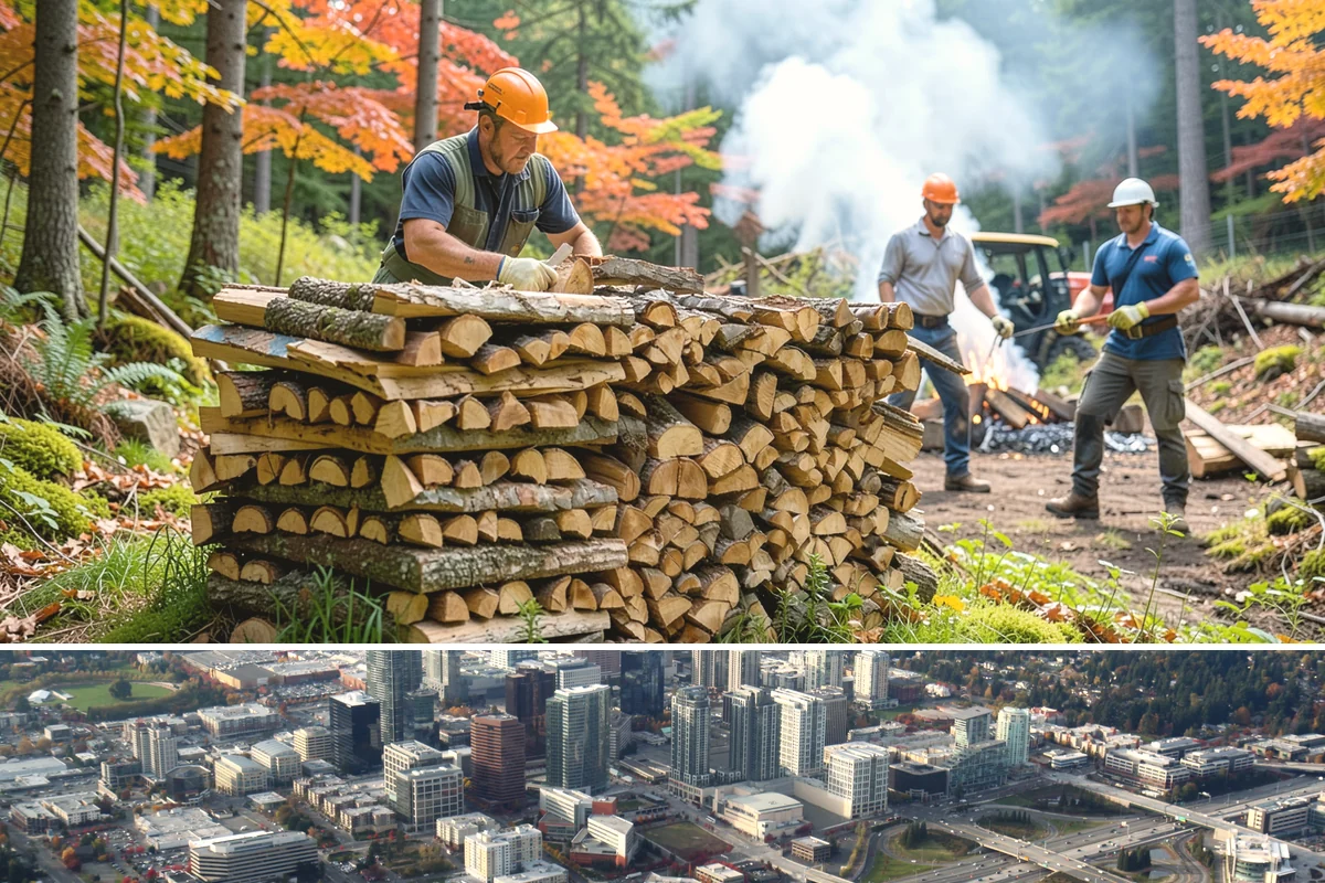 Premium Hardwood Mix in Bellevue, King County, WA - Order in late summer or early fall to secure premium hardwood before the winter heating rush begins.