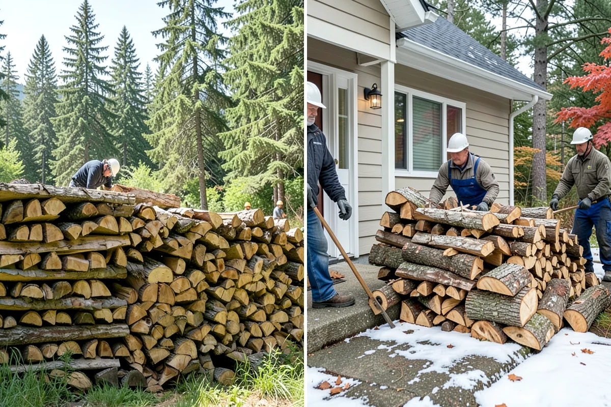 Premium Hardwood Mix in Clyde Hill, King County, WA - Confirm your quantity, delivery address, and preferred drop location