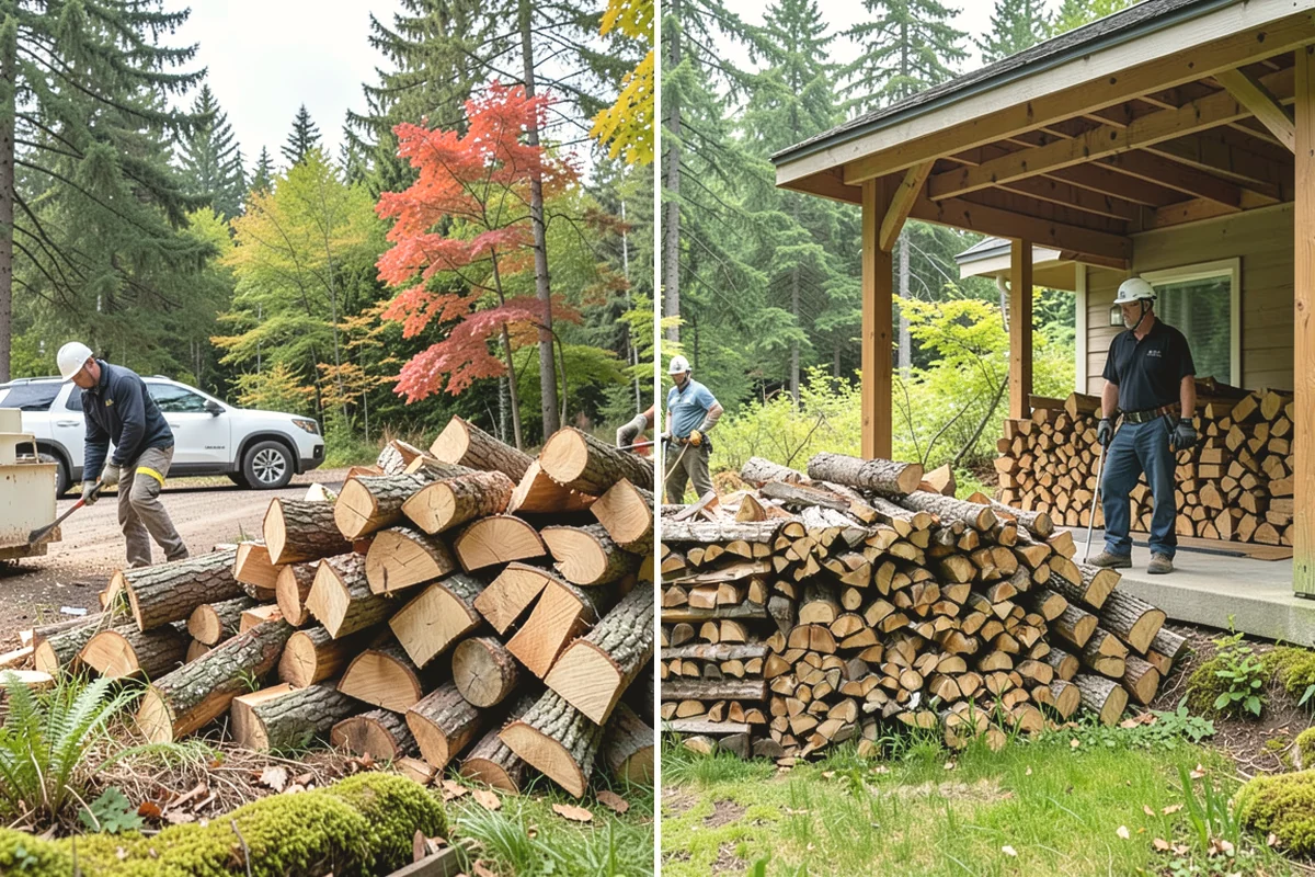 Premium Hardwood Mix in Edgewood, WA - Confirm your quantity, delivery address, and preferred drop location