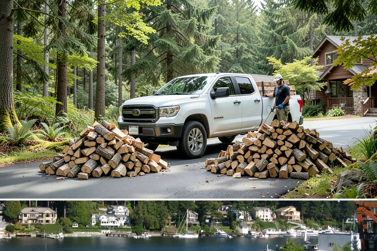 Premium Hardwood Mix in Gig Harbor, Pierce County, WA - Order in late summer or early fall to secure premium hardwood before the winter heating rush begins.