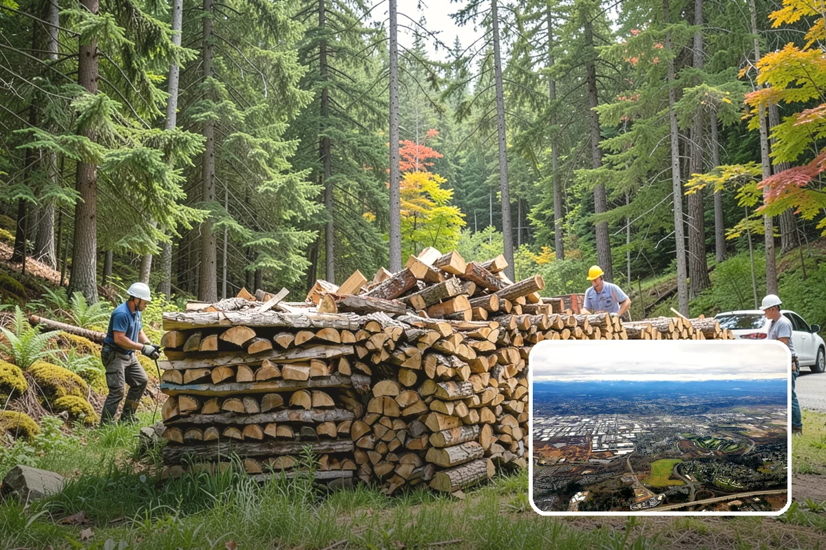 Premium Hardwood Mix in Kent, King County, WA - Delivers long-lasting, high-heat burns for cold PNW nights