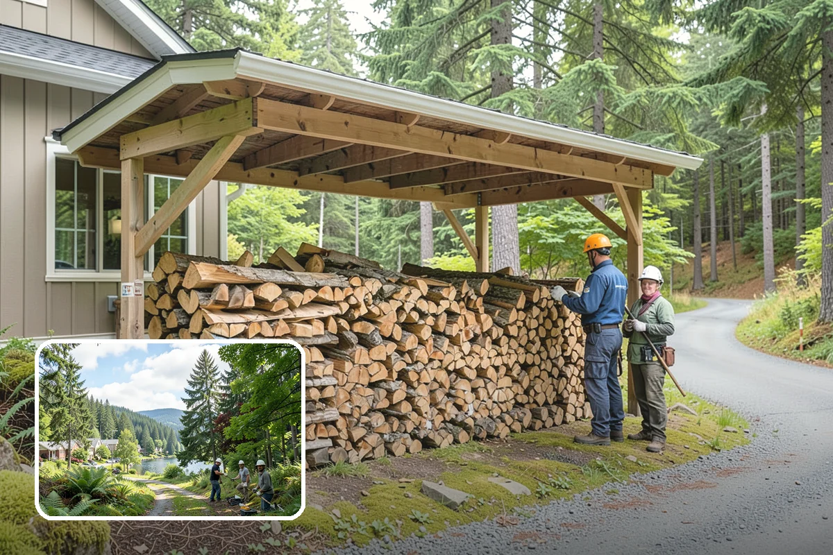 Premium Hardwood Mix in Lake Forest Park, King County, WA - Delivers long-lasting, high-heat burns for cold PNW nights
