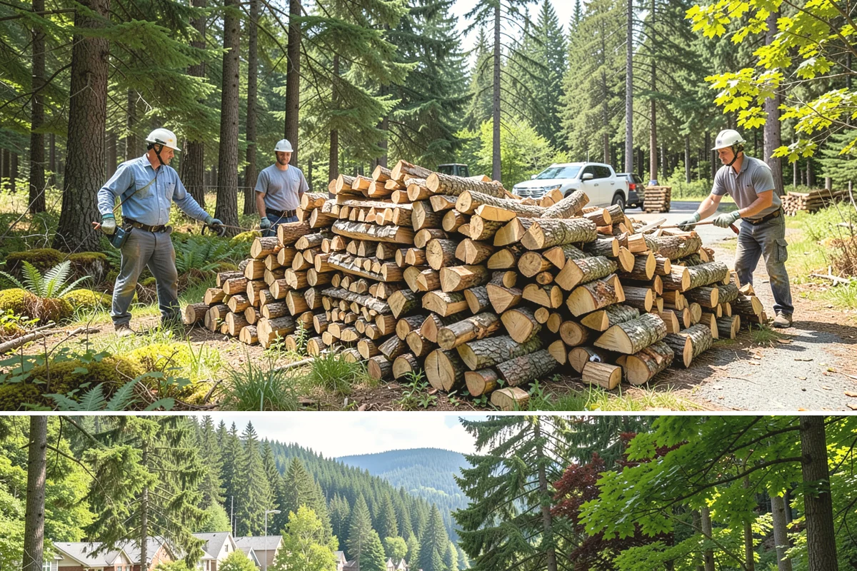 Premium Hardwood Mix in Lake Forest Park, King County, WA - Order in late summer or early fall to secure premium hardwood before the winter heating rush begins.