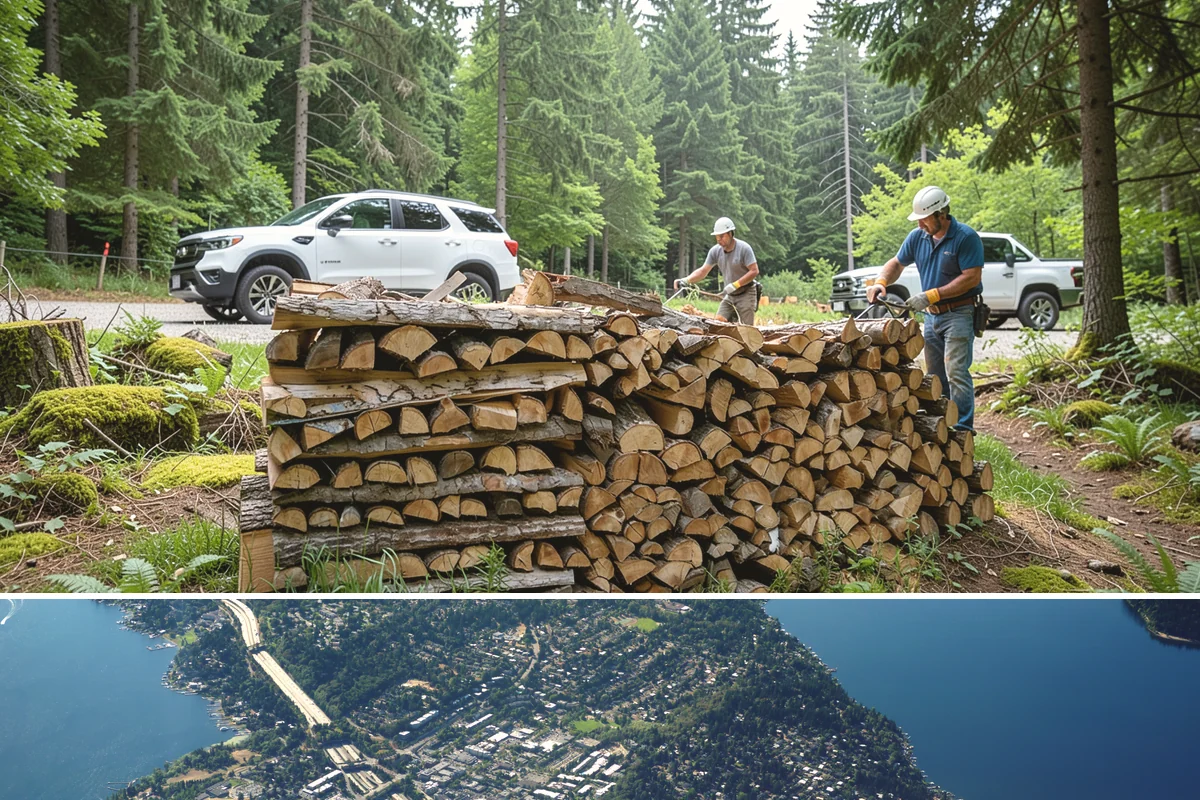Premium Hardwood Mix in Mercer Island, King County, WA - Order in late summer or early fall to secure premium hardwood before the winter heating rush begins.