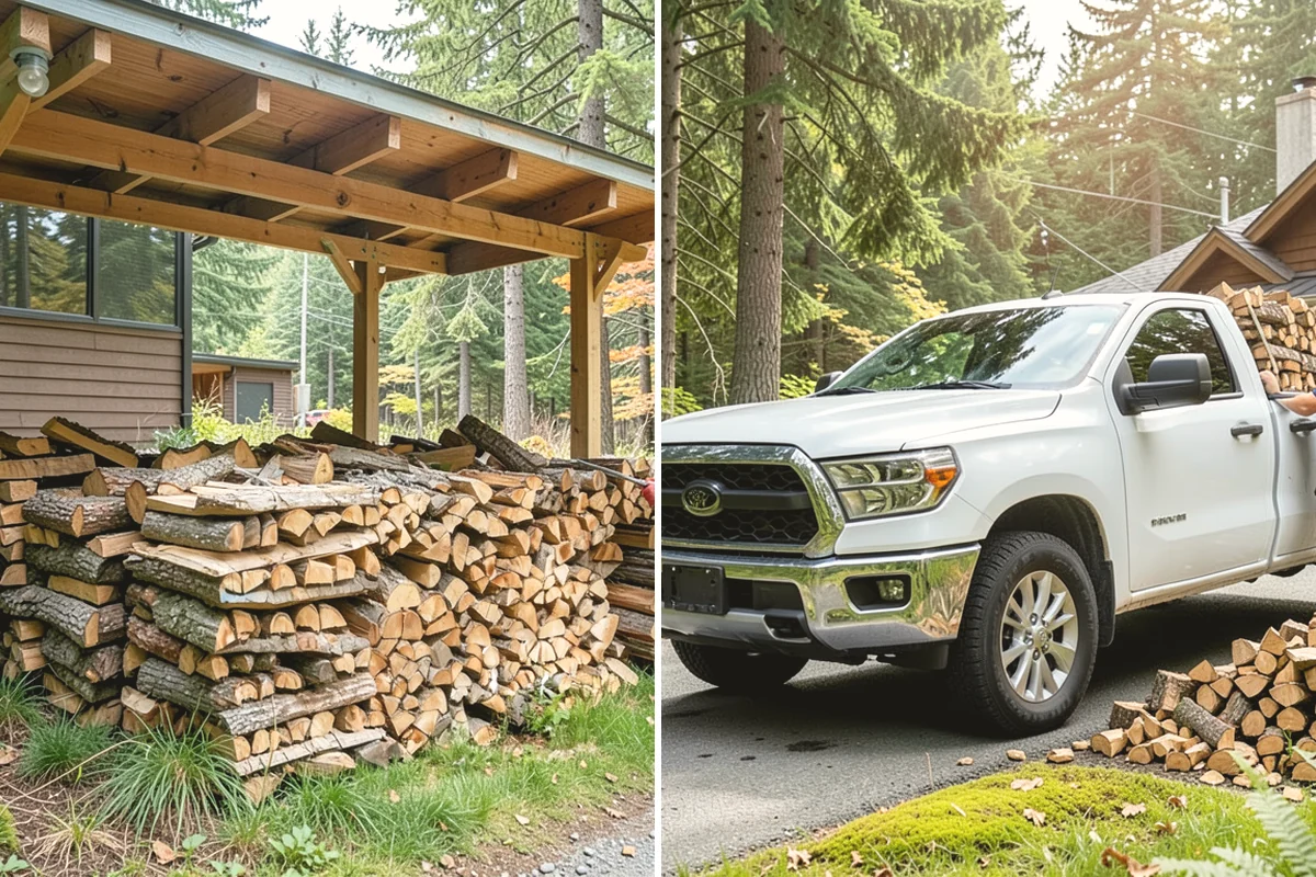 Premium Hardwood Mix in Oak Harbor, Island County, WA - Confirm your quantity, delivery address, and preferred drop location