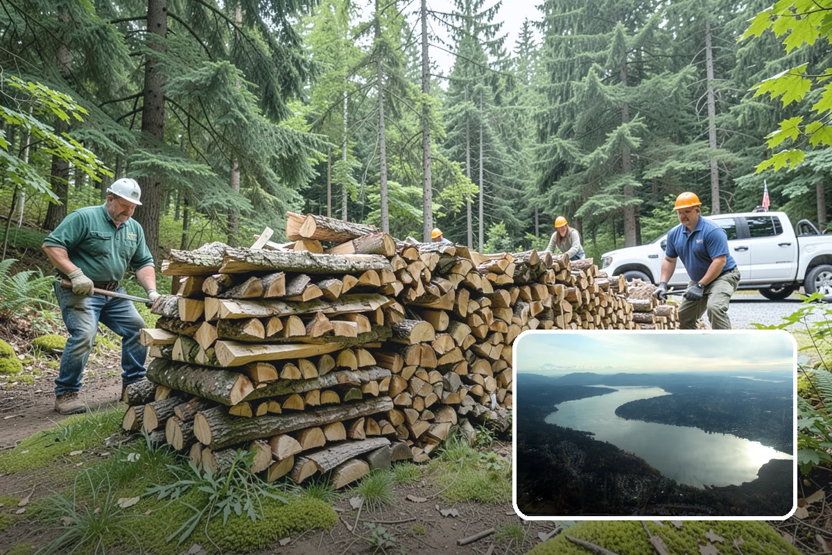 Premium Hardwood Mix in Sammamish, King County, WA - Delivers long-lasting, high-heat burns for cold PNW nights