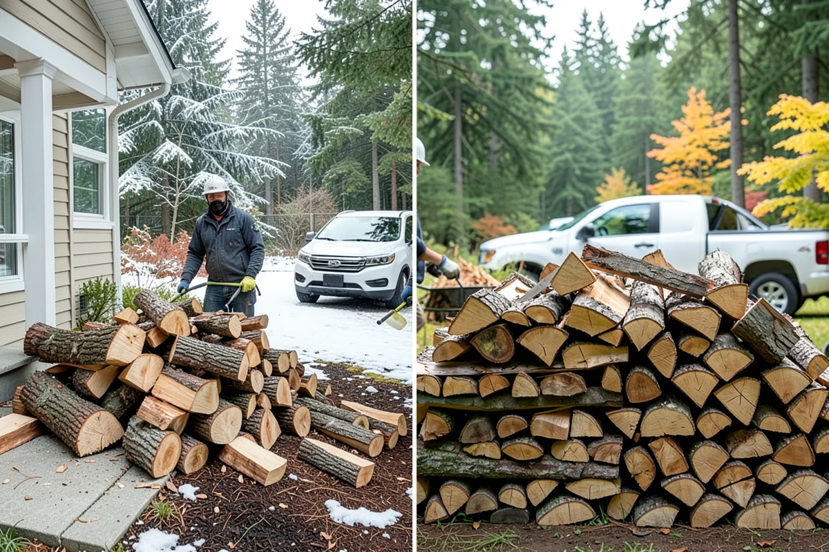 Premium Hardwood Mix in SeaTac, King County, WA - Confirm your quantity, delivery address, and preferred drop location