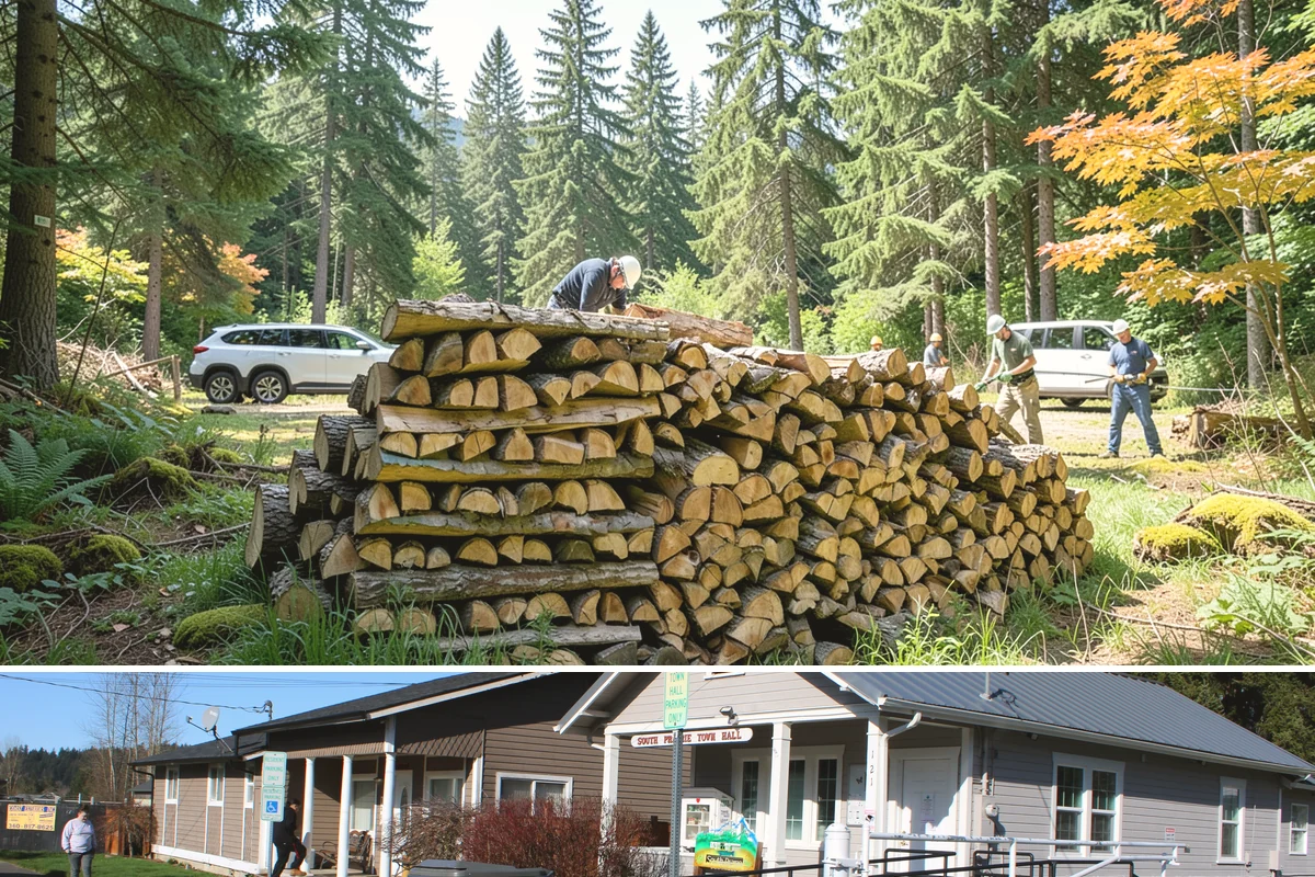 Premium Hardwood Mix in South Prairie, Pierce County, WA - Order in late summer or early fall to secure premium hardwood before the winter heating rush begins.