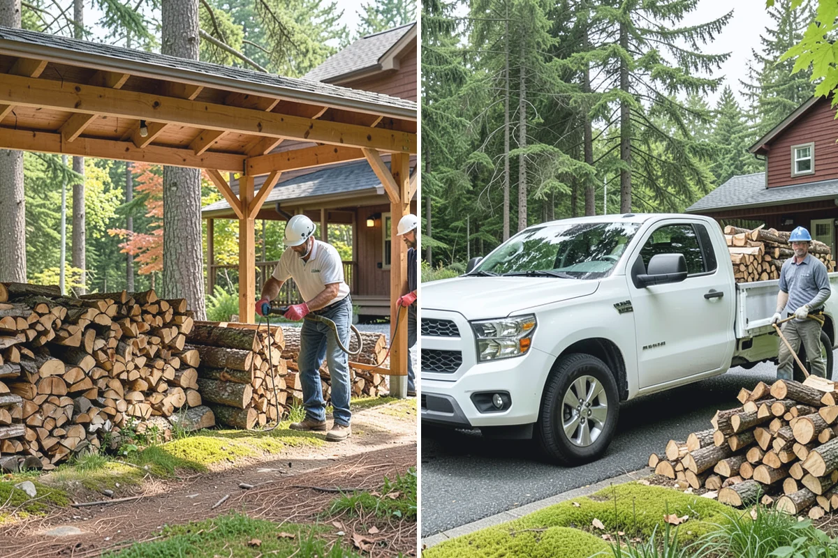 Premium Hardwood Mix in Woodinville, King County, WA - Confirm your quantity, delivery address, and preferred drop location