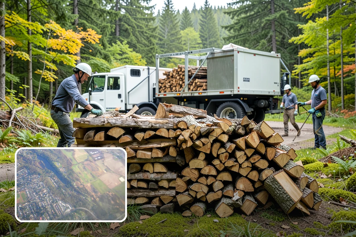 Premium Kiln-Dried Firewood in Algona, King County, WA - Extremely low moisture for fast, reliable lighting
