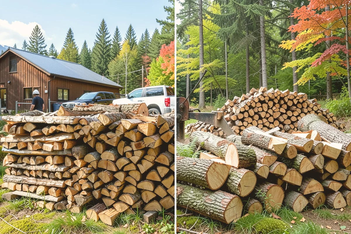 Premium Kiln-Dried Firewood in Bellevue, King County, WA - Confirm your quantity and delivery preferences