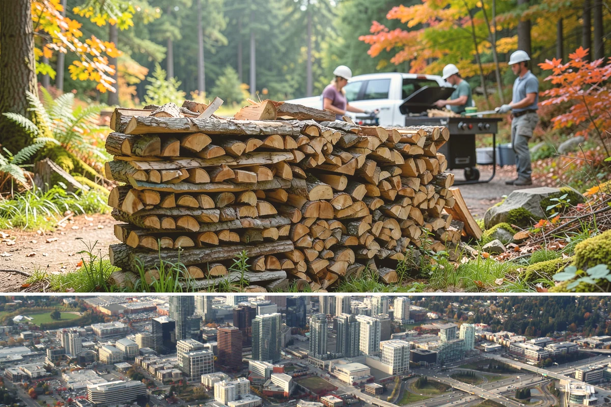 Premium Kiln-Dried Firewood in Bellevue, King County, WA - Available year-round, making it the ideal solution when you need dry wood immediately during winter.