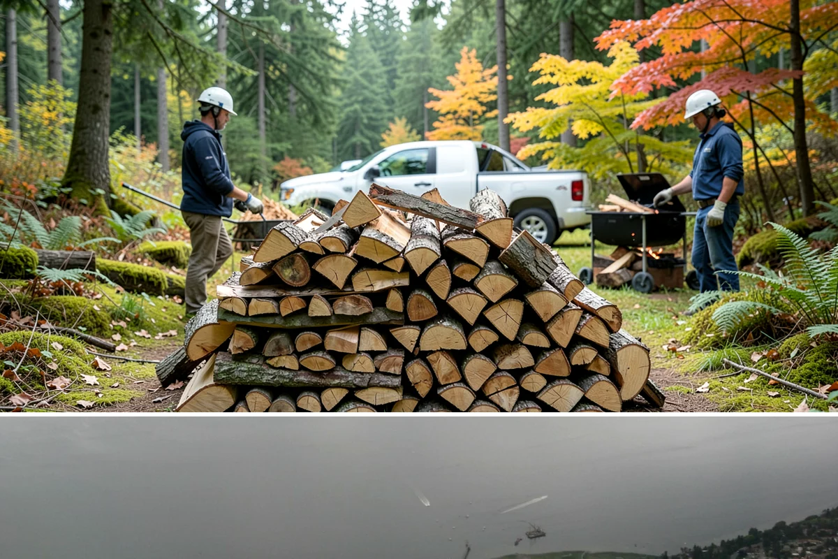 Premium Kiln-Dried Firewood in Des Moines, King County, WA - Available year-round, making it the ideal solution when you need dry wood immediately during winter.