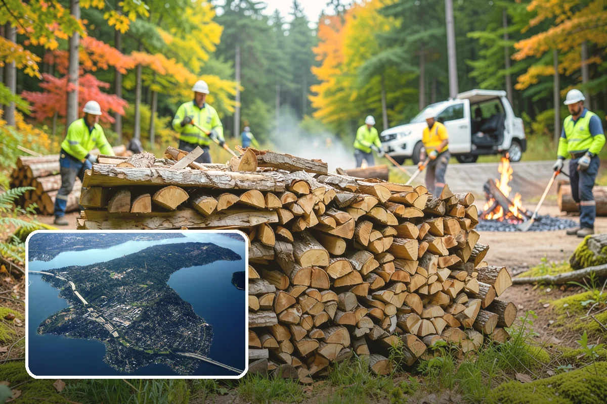 Premium Kiln-Dried Firewood in Mercer Island, King County, WA - Extremely low moisture for fast, reliable lighting