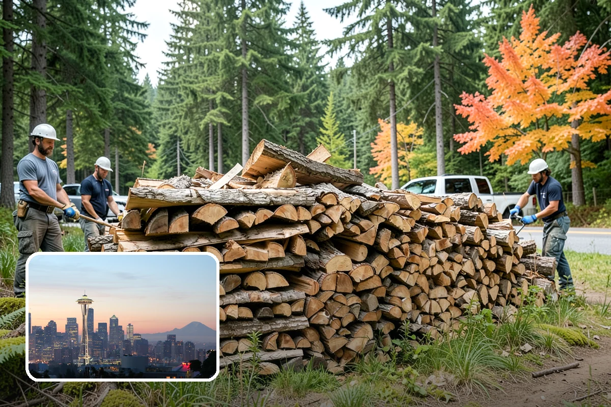 Premium Kiln-Dried Firewood in Seattle, King County, WA - Extremely low moisture for fast, reliable lighting