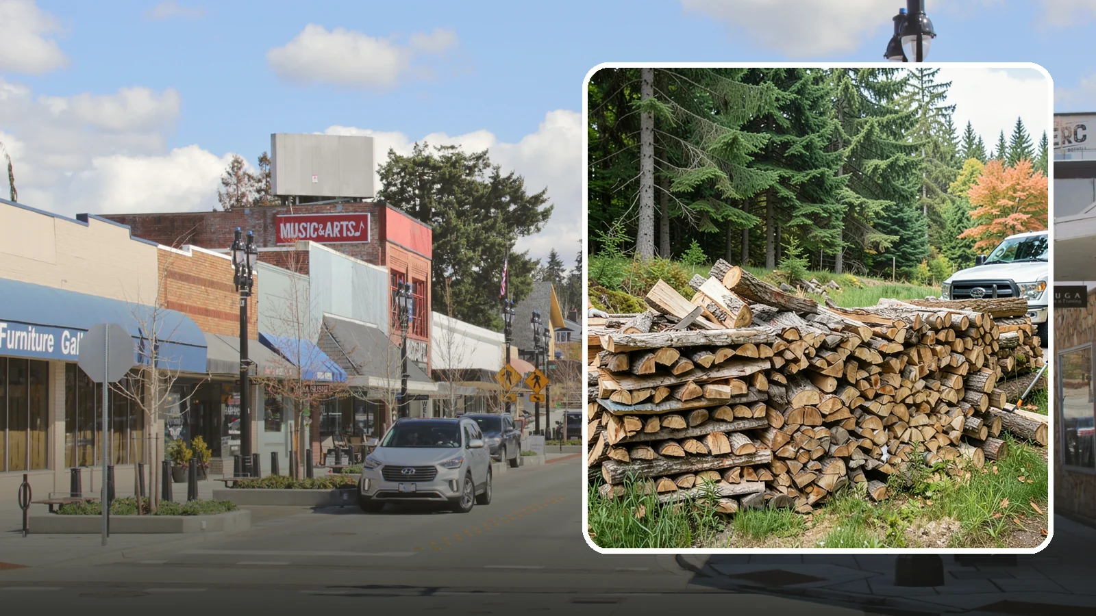 Premium Mixed Firewood in Bothell, King County, WA - Our premium mixed firewood balances fast-lighting and long-burning wood in one carefully dried load for versatile, all-purpose...