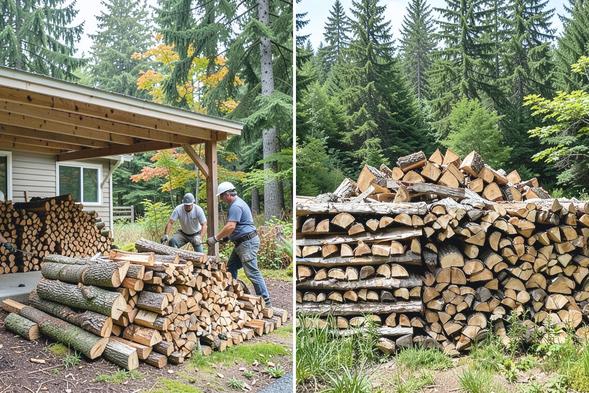 Premium Mixed Firewood in Des Moines, King County, WA - We combine fast-lighting and long-burning stock in a balanced ratio