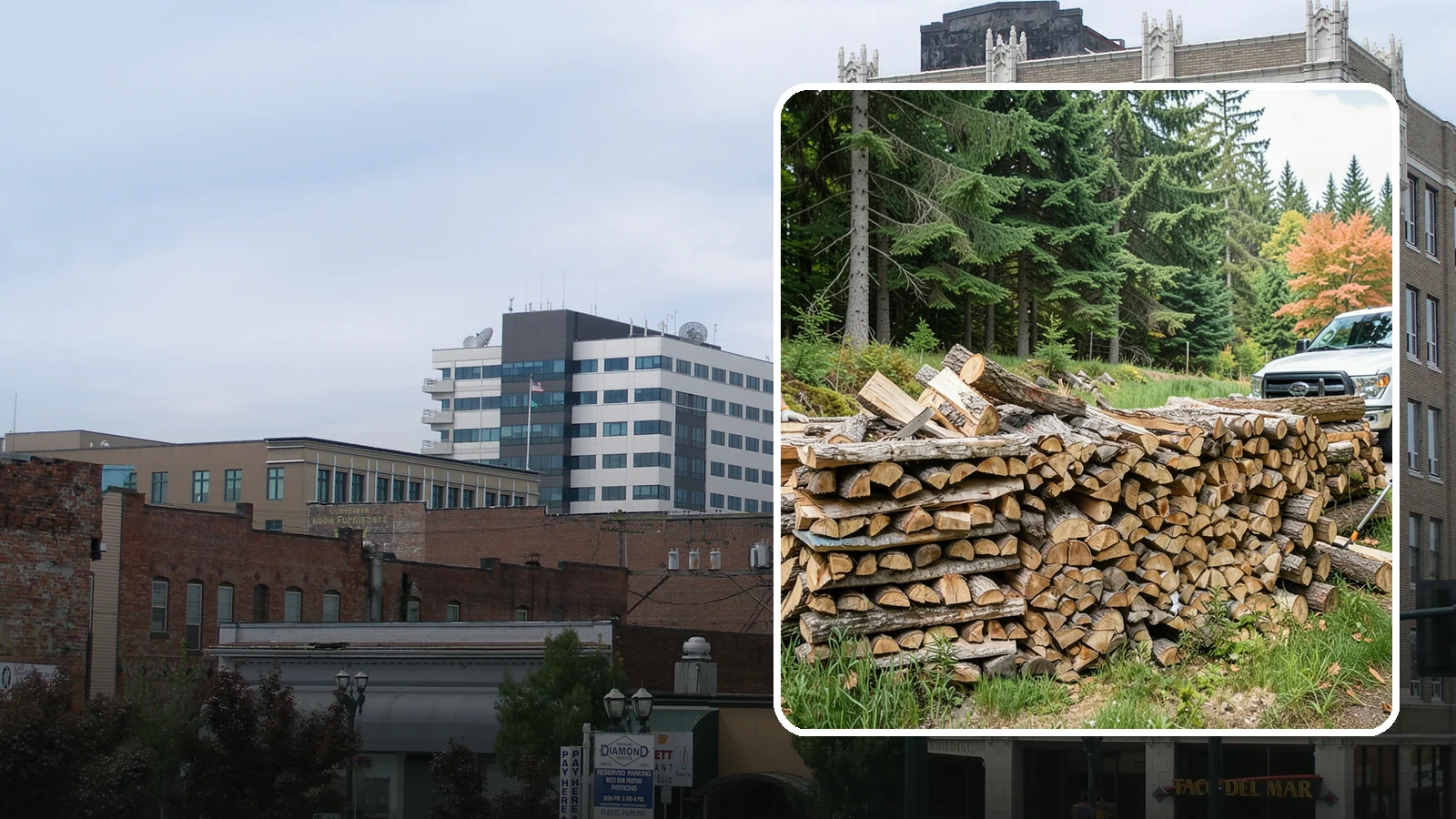 Premium Mixed Firewood in Everett, Snohomish County, WA - Our premium mixed firewood balances fast-lighting and long-burning wood in one carefully dried load for versatile, all-purpose...