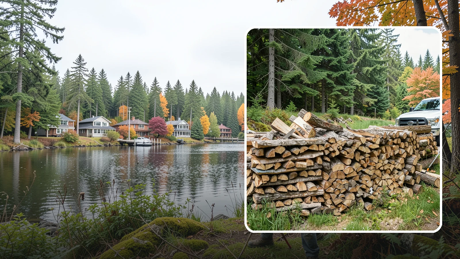 Premium Mixed Firewood in La Conner, Skagit County, WA - Our premium mixed firewood balances fast-lighting and long-burning wood in one carefully dried load for versatile, all-purpose...
