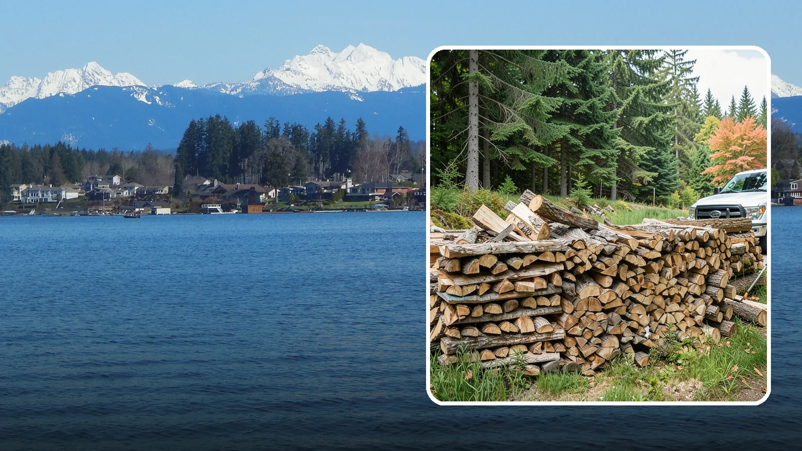 Premium Mixed Firewood in Lake Stevens, Snohomish County, WA - Our premium mixed firewood balances fast-lighting and long-burning wood in one carefully dried load for versatile, all-purpose...