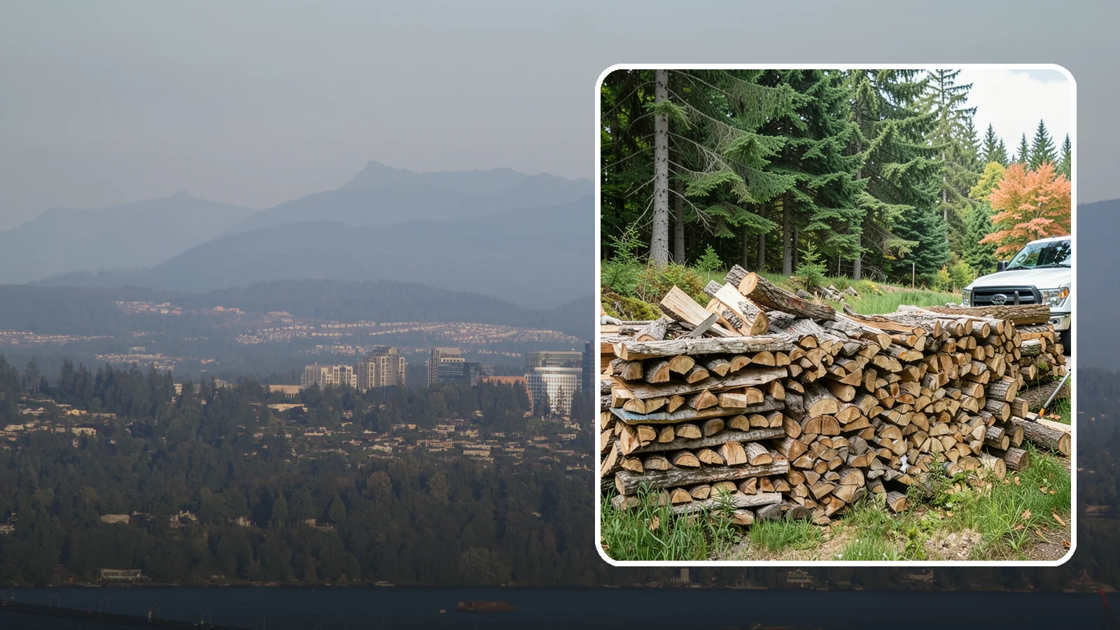 Premium Mixed Firewood in Medina, King County, WA - Our premium mixed firewood balances fast-lighting and long-burning wood in one carefully dried load for versatile, all-purpose...