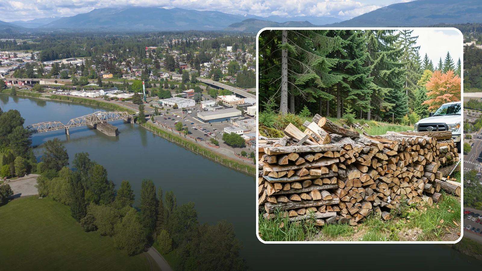 Premium Mixed Firewood in Mount Vernon, Skagit County, WA - Our premium mixed firewood balances fast-lighting and long-burning wood in one carefully dried load for versatile, all-purpose...