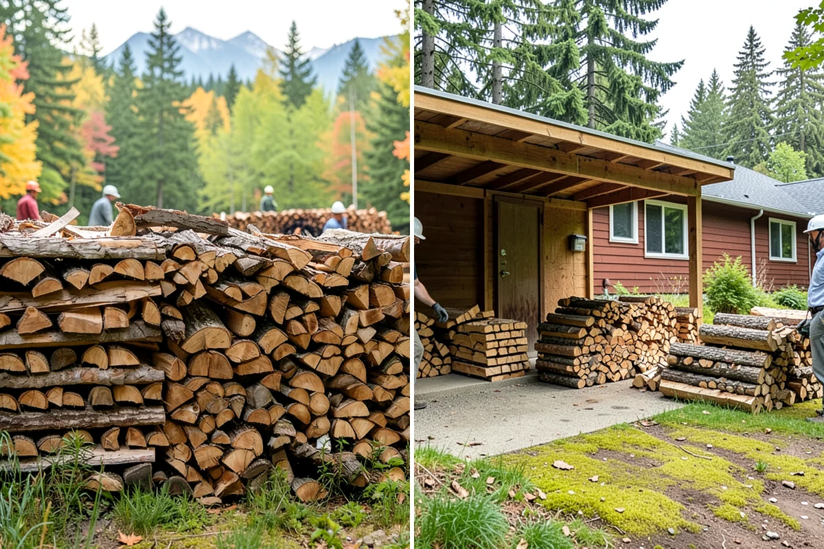 Premium Mixed Firewood in Normandy Park, King County, WA - We combine fast-lighting and long-burning stock in a balanced ratio