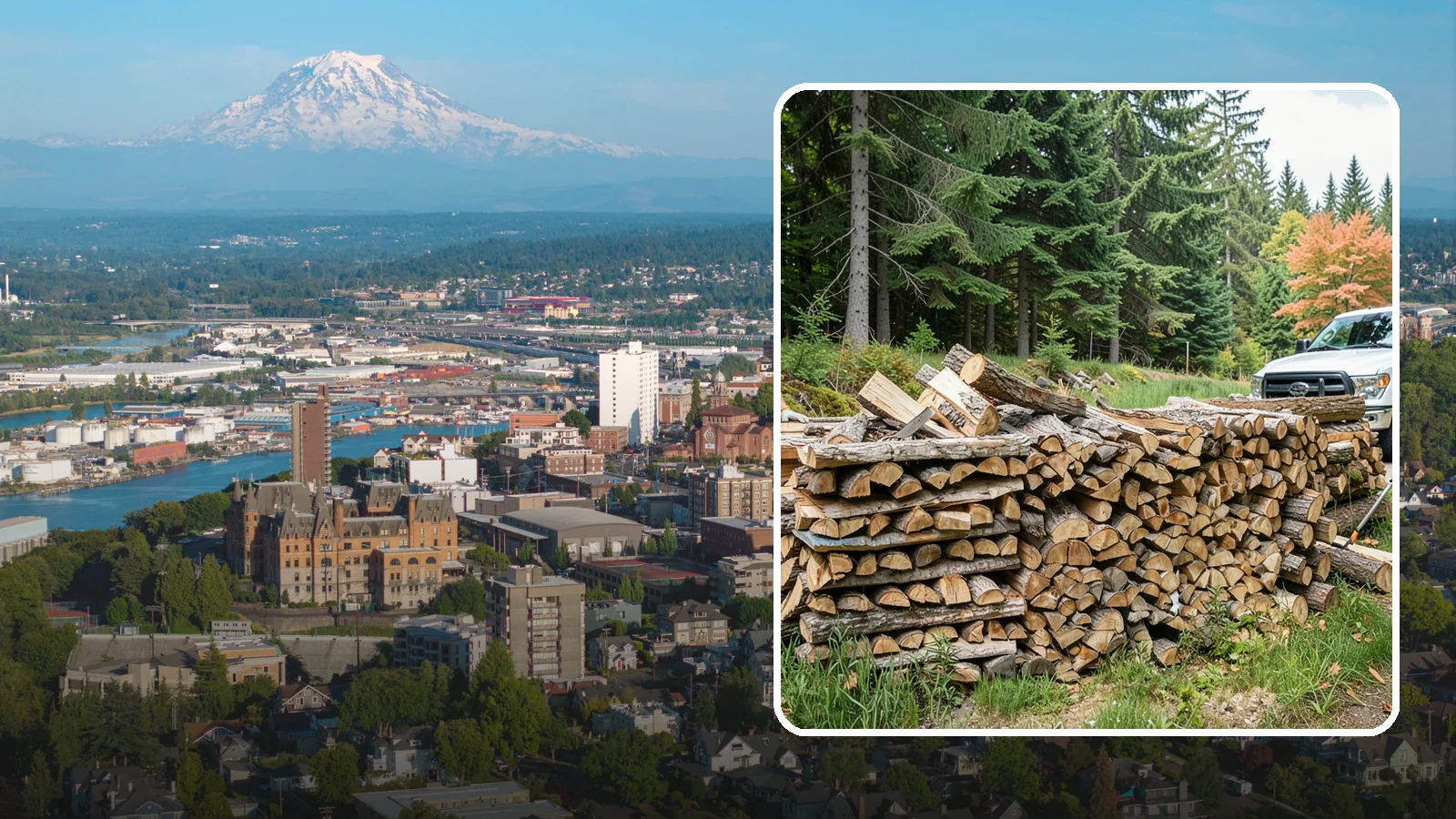 Premium Mixed Firewood in Tacoma, Pierce County, WA - Our premium mixed firewood balances fast-lighting and long-burning wood in one carefully dried load for versatile, all-purpose...