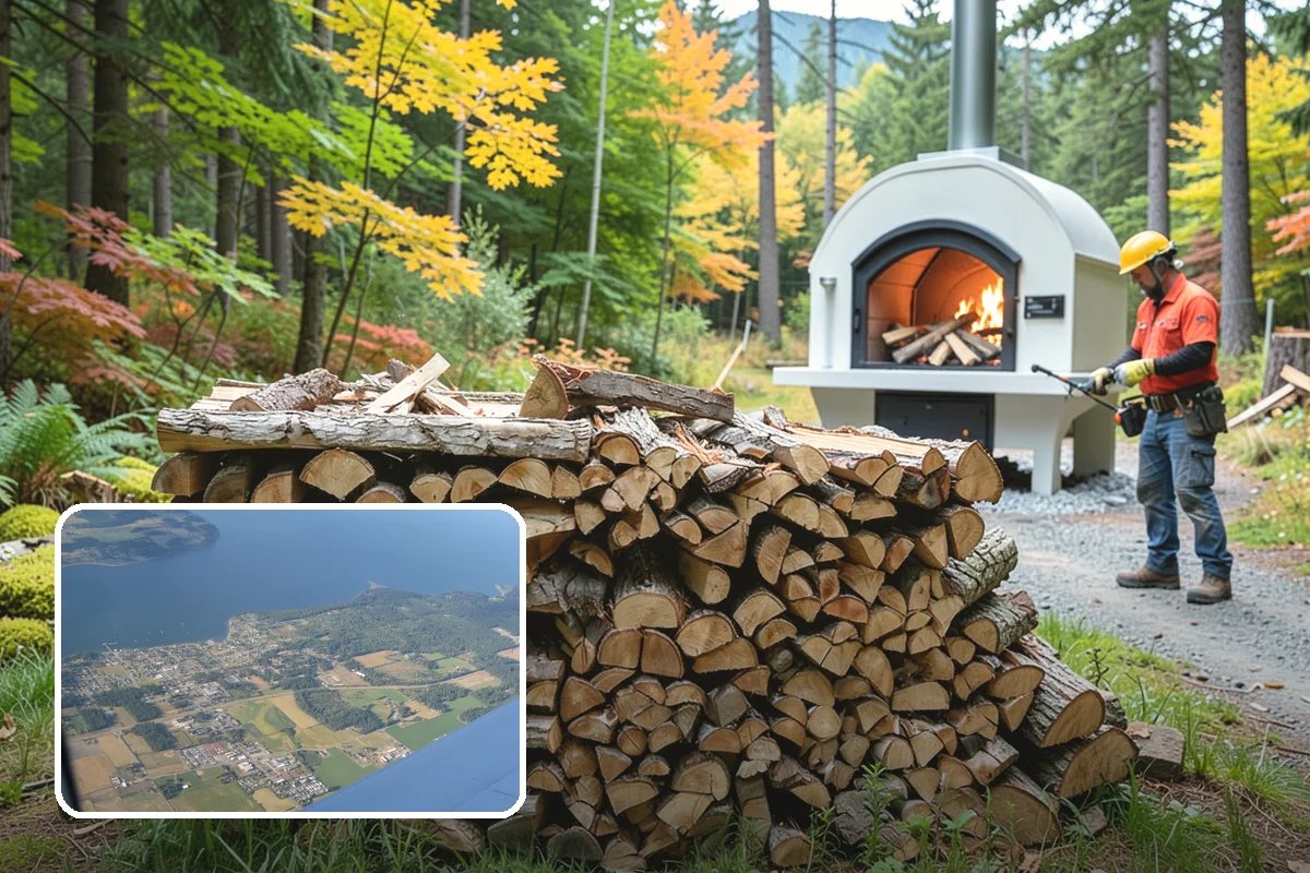 Premium Pizza Wood in Coupeville, Island County, WA - Burns hot and clean for true wood-fired results