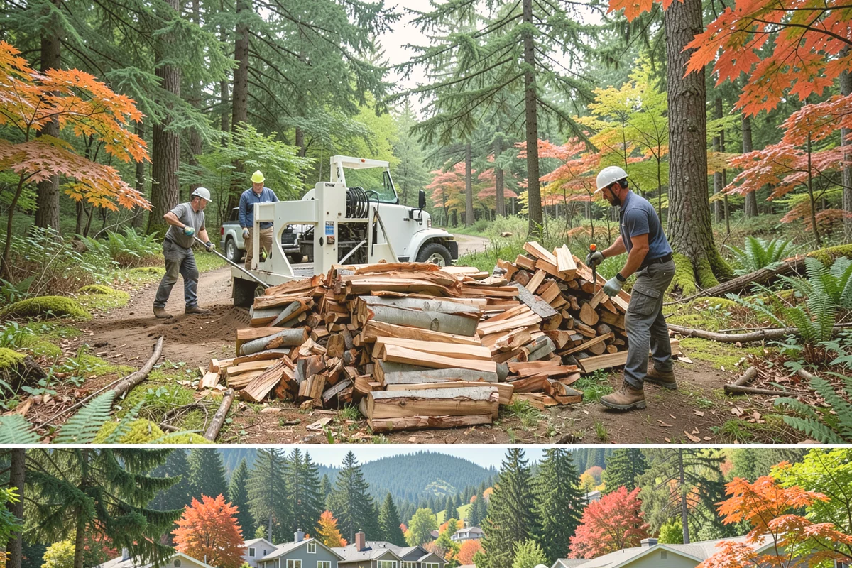Premium Pizza Wood in Fircrest, Pierce County, WA - Available year-round, though ordering ahead of summer entertaining season ensures the best supply.