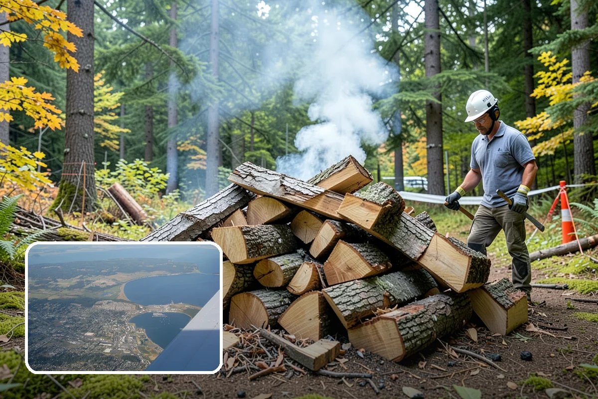 Premium Pizza Wood in Oak Harbor, Island County, WA - Burns hot and clean for true wood-fired results